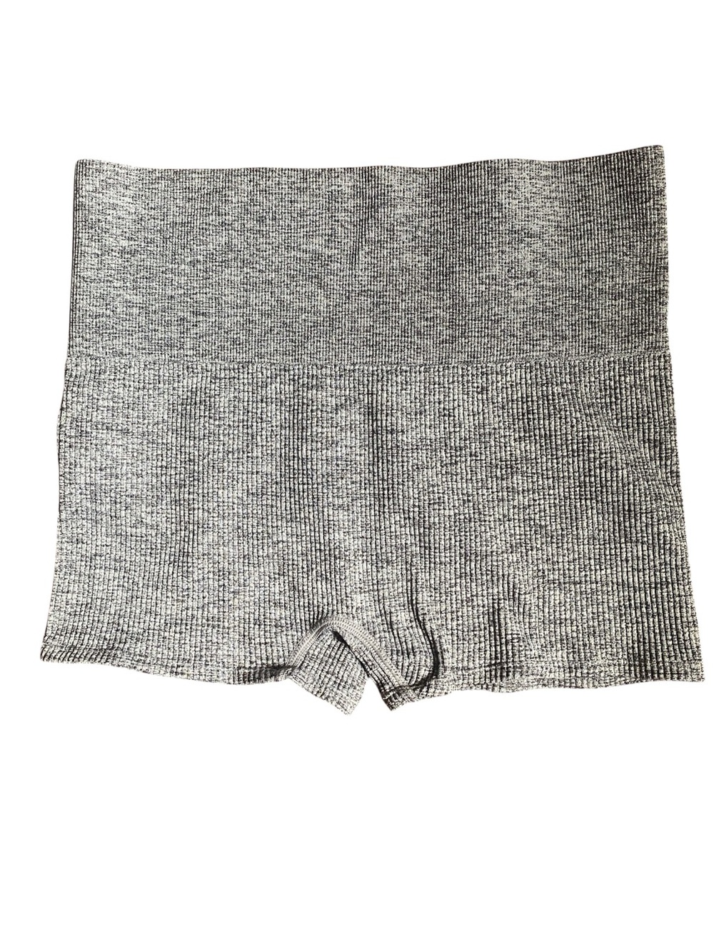 Colsie Gray Ribbed Bike Shorts